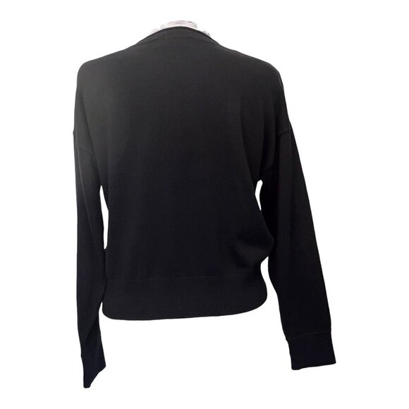 WildFox Fruity Fader Sweater Sequins Black Fruit Print Size SMALL - Picture 2 of 6